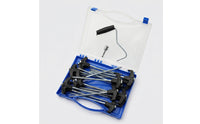 Camping Stake Kit with Storage Case Easy to Install Tent Stakes with Storage Box Screw-in Ground Anchors for Tarp Shelter