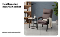Modern Design Padded Leisure Chair Ergonomic Design Armchair Long-Lasting Frame Living Room Seating Wear-Resistant for Homeowners, Interior Decorators, Home Office, Lounge Area, Bedroom, Reading Corner