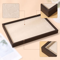 Jewelry Display Tray Rectangular Jewelry Display Tray Low-Profile for Vanity, Dresser, Retail Counter