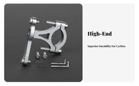 Cycle Bottle Holder Adapter Aluminum Alloy Cycle Bottle Holder Conversion Mount Adjustable Angle Wide Compatibility for Cycling