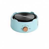 Multi-Functional Espresso Pot Electric Heater Compact Design Mini Electric Burner Adjustable Heat Control Hot Plate Quiet Operation for Office