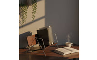 Transparent Reading Rack Stand Stable Desktop Display Rack Easy to Polished Metal Book Holder for Study Room