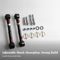 2 Pieces Locking Nuts Chassis Linkage Rod Black Adjustable Linkage Rod