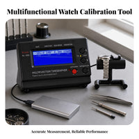Multifunction Watch Timegrapher Blue Backlit Watch Timing Tester English Display Measurement Device Black