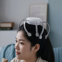 Head Massager with 8 Arms Handheld Electric Head Massager Long Battery Life