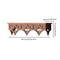 Openwork Ornate Wall Ledge Artisanal Look Carved Wall Shelf Easy to Install French Country Shelf Space Saving