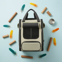 Bird Carrier with Perch Ventilated Bird Backpack Lightweight Parrot Carrier Bag for Care Appointments Visits