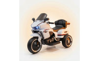 Push-Along Motorcycle Three-Wheel Motorcycle with Headlights Slip-Resistant Electric Push-Along with Backrest for Sidewalk, Playroom