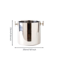 Ice Bucket Decorative Beverage Tub Compact for Bar Carts