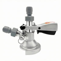 Stainless Steel Keg Coupler Metal Housing Keg Dispenser Black Beverage Equipment for Dispensing System