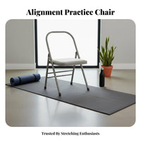 Non-Slip Feet Iyengar Mind-Body Practice Chair Thickened Steel Tube Iyengar Auxiliary Chair Heavy Duty Mind-Body Practice Inversion Bench Stable and Long-Lasting for Beginners, Home Gym