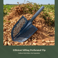 Sifting Shovel Head Wear Resistant Sifter Easy to Clean Smooth Edge Finish for Gardeners, Ranch Workers, Farm, Drain Cleaning