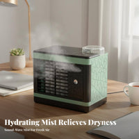 Portable Air Conditioner Fan Quiet Desktop Misting Fan Three-Fan Speeds Desktop Air Chiller for Office Workers, Students, Dorm Room, Bedroom