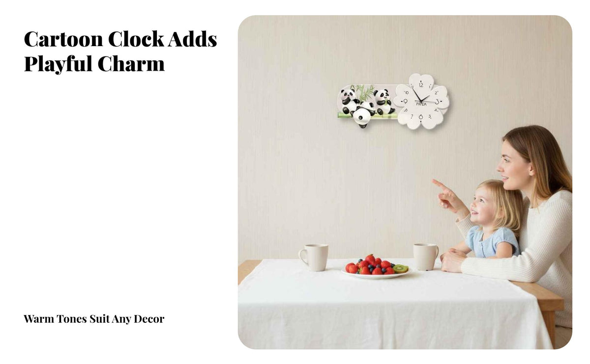 3D Decorative Clock Quiet Mechanism Flower Shaped Clock Cream Design House Decoration for Homeowners, Families, Dining Room, Bedroom