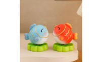 Small Koi Desk Ornament Mini Rotating Aquatic Creature Figurine Decorative Koi Aquatic Creature Figurine Playful for Bookshelf