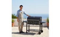 Multifunction Charcoal Grill Heavy Duty Smoker Grill Large Capacity Bbq Smoker Heat-Resistant for Homestay, Backyard