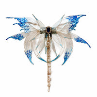 Butterfly Tassel Hair Clip Dangling Butterfly Hair Barrette Jeweled for Cosplayers, Costume Parties