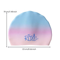 Non-Slip Silicone Swim Cap Stretchy Swim Cap with Textured Inner Soft Headwear Comfortable for Children, Toddlers, Swimming Lessons, Pool