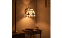 Scalloped Rim Handmade Soldered Glass Shade Tiffany Design Light Shade for DIY Enthusiasts