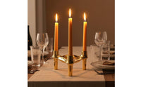 Candle Holder with Three Cups Modern Decor Elegant for Hotel