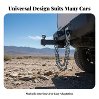 12 Inch Tow Bar Extender Sturdy-Duty Square Tube Tow Bar Extension Socket Tube Extender for Hauling