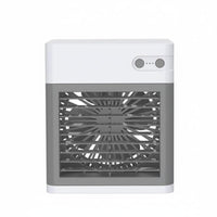 USB Desk Fan with Humidifier Quiet Personal Cooling Air Cooling Device Night Light Function Portable Air Conditioner for Bedroom
