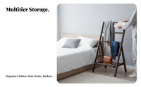 availablestanding Valet Stand space-efficient Size Garment Rack Multi-Functional Bedroom Furniture With Storage Shelf for Adults, Homeowners, Professionals, Bedside, Entrypath, changing area, Walk-in Closet
