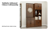 Chinese Design Screen Cabinet Minimalist Design Entryway Divider Cabinet Multi-Functional Standing Partition Screen for Home Decor Ators, Home