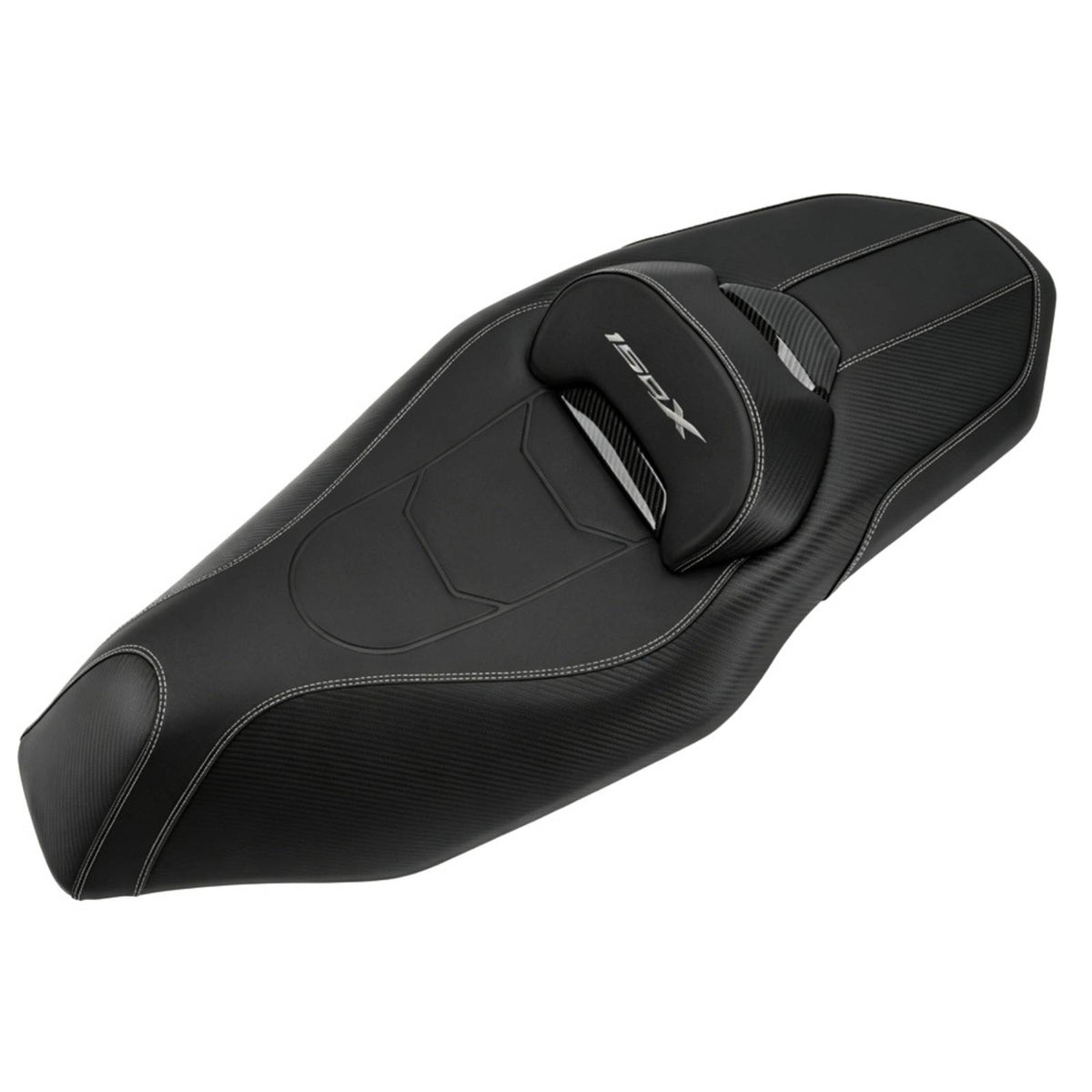 One-Piece Seat with Backrest Direct-Fit for Motorcyclists