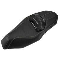 One-Piece Seat with Backrest Direct-Fit for Motorcyclists