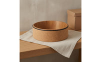 33 Cm Cork Fitness Wheel Hollow Wood-Grain Fitness Wheel Portable Exercise Equipment