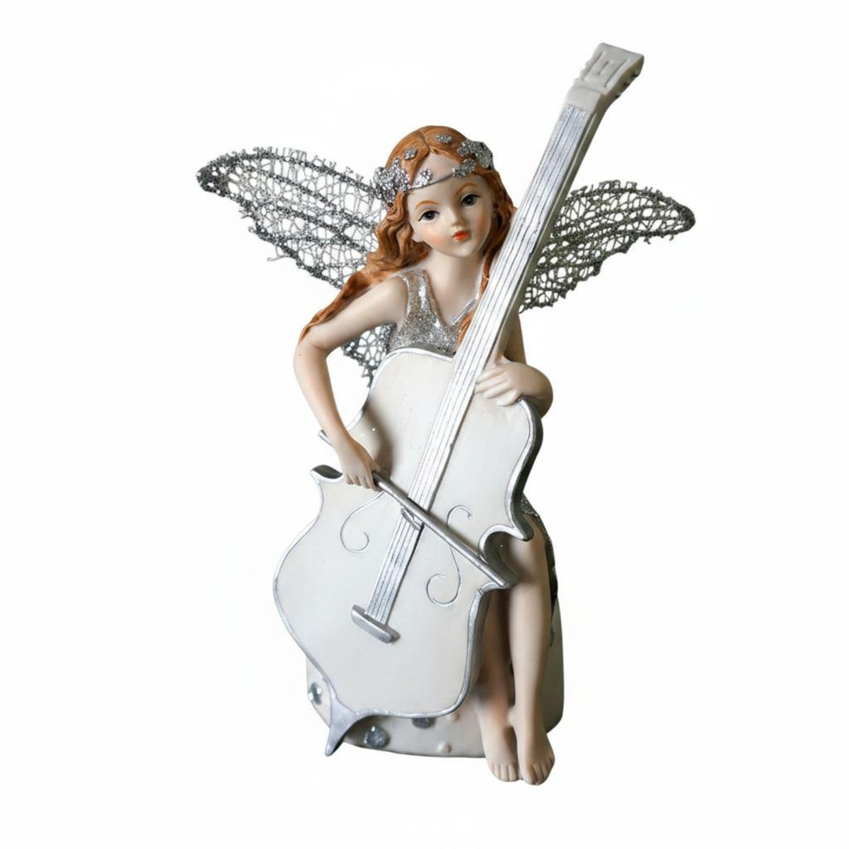 Gift Idea Music Angel Figurine Delicate Design Cello Angel Statue for Girls
