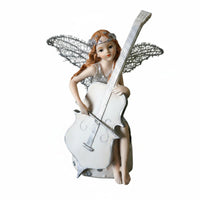 Gift Idea Music Angel Figurine Delicate Design Cello Angel Statue for Girls