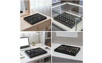 Velvet Jewelry Display Tray Rectangular Band Tray with Slots Soft Cushion Lightweight for Vanity