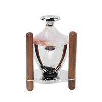 Coffee-Themed Sculpture with Wood Modern Coffee Station Decoration Minimalist Tabletop Ornament for Home Baristas, Kitchen Counter