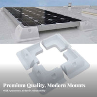 Resistant ABS Solar Panel Mounting Brackets Weatherproof Solar Panel Mounting Bracket Kit Waterproof ABS Corner Bracket Set for Boat Owners, DIY Enthusiasts, Flat Roofs, Caravan, Outdoor