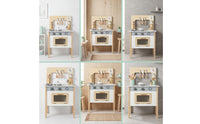Wooden Play Kitchen Child Centered Pretend Play Kitchen Pretend Cooking Playset for Playroom, Preschool