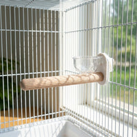 Parrot Perch Grinding Stand Rod, Straight Lumbered Fowl Stand with Sanded Surface for Paw Grinding, Budgie Cockatiel Lovebird Perch to Grind Beak