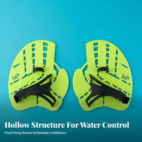 2 Pieces Swimming Hand Paddles Hollow Design Swim Hand Paddles Hydrodynamic for Swimmers, Athletes, Water Fitness