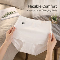 Postpartum Underwear with High Waist Elastic Waistband for C Section Recovery, Maternity Knickers for Plus Size Women