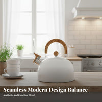 Whistling Tea Kettle Clear Whistle Folding Handle Kettle Folding Handle Water Boiler Effortless Pouring Spout Kitchenware