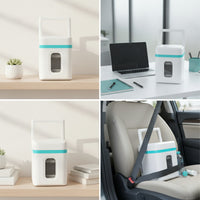 Two-in-oneUse Portable Mini Fridge Small Mini Fridge Thermoelectric Compact Refrigerator Lightweight for Travelers