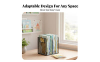 Doubles as viewing Stand Tiered Book Organizer Space-Saving Multitiered Desk Organizer Multifunctional Desktop Shelf Sturdy Construction for Children, Students, home-dwellers, Study, Dorm Room, Bedroom