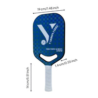 Balanced Power and Control Carbon Fiber Pickleball Paddle Lightweight Competition Grade Pickleball Paddle Shock Absorbing Sports Equipment USAPA Approved for Professionals, Tournaments