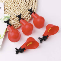 12 Pieces Chicken Water Cup with T-Connector Heavy-Duty Automatic Poultry Water Cup Poultry Drinking Bowl with Buoyant Regulator