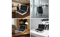 Currency Storage Case Aluminum Currency Collection Box Foam Padded Safeguarding for Collectors, Travel, Display