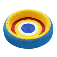 Woven Round Pet Scratcher Bed Soft Material Round Pet Scratch Board Layered Design Handwoven