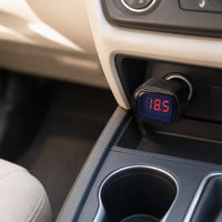 Cigarette Lighter Voltage Tester Insertable Vehicle Battery Monitor LED