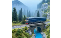 Realistic Motor Locomotive Toy Detailed Electric Model Locomotive Easy Train Set Low Maintenance for Collectors, Tabletop Layouts