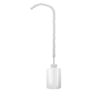 Narrow-Spout Press Watering Bottle with Bent Neck Translucent Press Bottle with Long Nozzle Visible Markings Sturdy for Tight Growing Areas